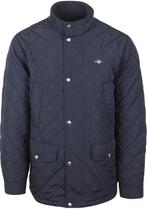 Gant Jas Quilted Windcheater Navy maat L Heren, Kleding | Heren, Jassen | Winter, Maat 52/54 (L), GANT, Nieuw, Verzenden