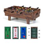 LIVSK 4-in-1 Speltafel - Tafelvoetbal, Biljart, Tafeltennis, Verzenden, Nieuw