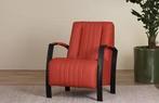 Rode fauteuils, Huis en Inrichting, Fauteuils, Ophalen of Verzenden, Nieuw, Leer