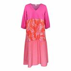 Milano Italy • roze midi jurk • 36, Verzenden, Roze, Maat 36 (S), Milano Italy