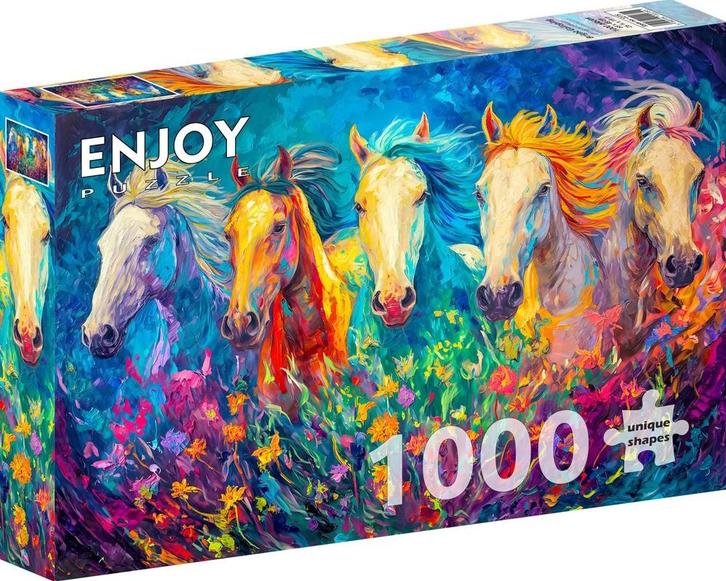 Bright Galloping Puzzel (1000 stukjes) | Enjoy Puzzle -, Hobby en Vrije tijd, Denksport en Puzzels, Nieuw, Verzenden