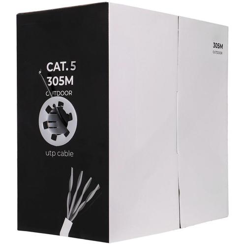 Netwerkkabel CAT5e UTP, 305 mtr, Solid aders, Outdoor kabel, Audio, Tv en Foto, Videobewaking, Nieuw, Ophalen of Verzenden