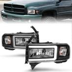ANZO 94-02 Dodge RAM Crystal Headlight - w/ Light Bar Black, Auto-onderdelen, Ophalen of Verzenden, Nieuw