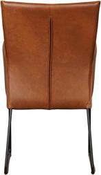 Cognac leren industriële eetkamerstoel - Granada leer Savann, Huis en Inrichting, Stoelen, Overige kleuren, Nieuw, Leer, Ophalen of Verzenden