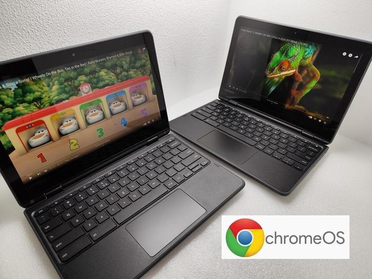 Lenovo 300e Chromebook 4GB ram 32gb flash 360graden touchscr, Computers en Software, Chromebooks, 12 inch, 32 GB of minder, Touchscreen
