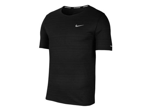 Nike - Dri-FIT Miler Running Top - Hardloopshirt Zwart - S, Kleding | Heren, T-shirts