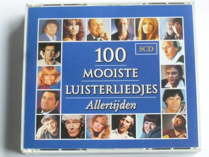 100 Mooiste Luisterliedjes Allertijden (5 CD), Cd's en Dvd's, Cd's | Verzamelalbums, Zo goed als nieuw, Verzenden