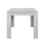 [en.casa] Eettafel Nora 140x90x77 cm eikenkleurig wit, Huis en Inrichting, Tafels | Eettafels, Verzenden, Nieuw