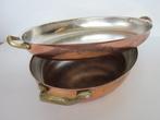 Ovenschaal (2) - koper, tin - Met messing handvatten