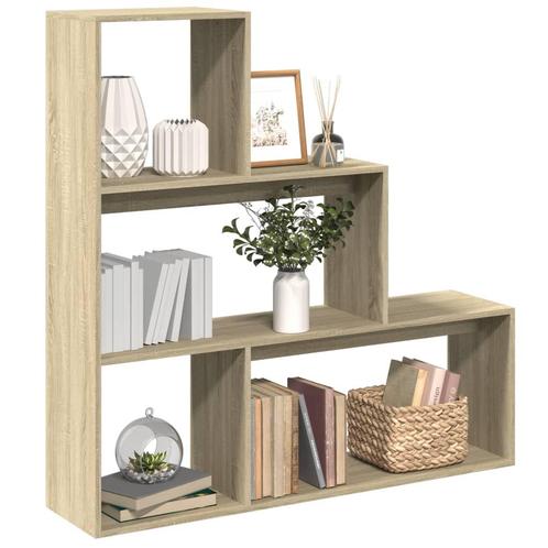 vidaXL Kamerscherm / boekenkast 123x29x123 cm hout sonoma, Huis en Inrichting, Kasten | Boekenkasten, Nieuw, Verzenden