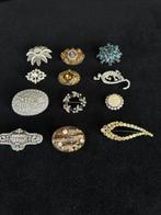 Set van 12 vintage broches – jaren 1940 tot 1970