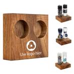 BLOC Solid - Peper en Zout Houder Notenhout Ø 40 mm, Diepte, Nieuw in verpakking