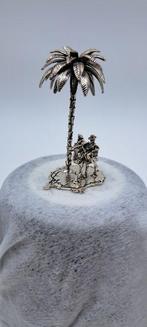 Miniatuur figuur - Palmboom met kameel - .925 zilver