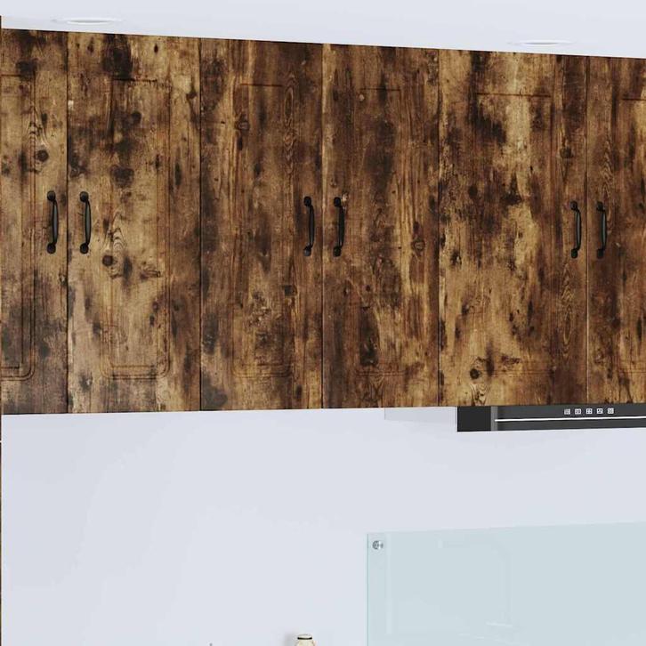 vidaXL Keukenkast aan de muur 2 pcs Gerookt eiken 30 x 31 x, Huis en Inrichting, Keuken | Keukenelementen, Bruin, Nieuw, Verzenden
