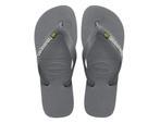 Havaianas - Brasil Logo - Grijze Slippers - 45 - 46, Kleding | Heren, Schoenen, Nieuw