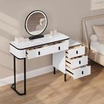 Moderne Kaptafel met LED Spiegel, Kruk en Opbergruimte, Huis en Inrichting, Tafels | Kaptafels, Verzenden, Nieuw