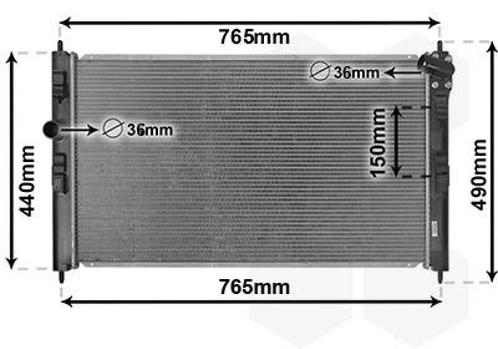 RADIATOR VOOR CITROEN C4 AIRCROSS 2012-2017 1611245980, Auto-onderdelen, Airco en Verwarming, Nieuw, Ophalen of Verzenden