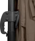 2dekans | VONROC Premium Zweefparasol Pisogne 300x300cm –, Ophalen of Verzenden, Zo goed als nieuw