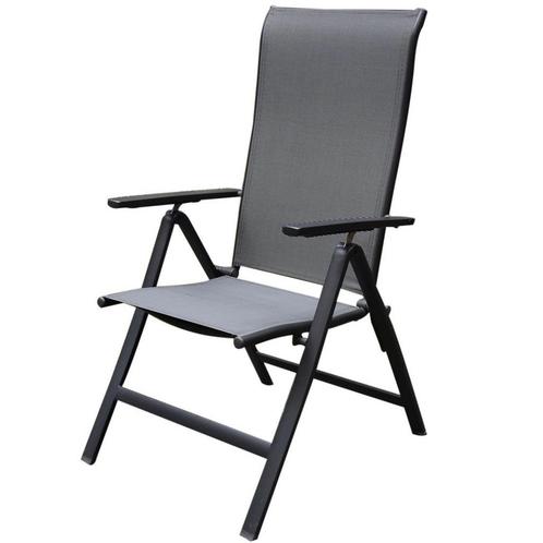 Vigo standenstoel verstelbaar aluminium antraciet, Tuin en Terras, Tuinstoelen, Nieuw, Aluminium, Ophalen of Verzenden