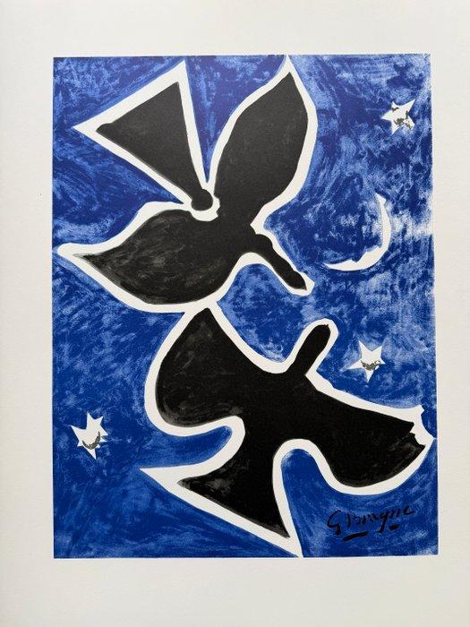 Georges Braque (1882-1963) - Oiseau sur fond bleu, Antiek en Kunst, Antiek | Overige Antiek