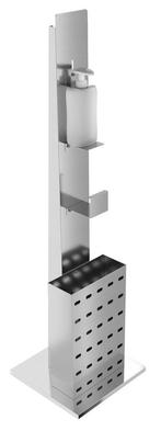 RVS desinfectiepaal incl dispenser 500ml  |, Verzenden, Nieuw in verpakking