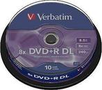 Verbatim | DVD+R | DL | 8.5 GB | Matt Silver | 10 Stuks, Nieuw, Verzenden