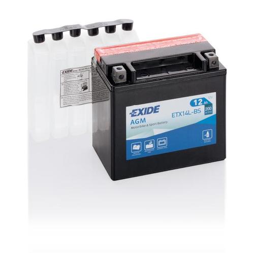 Exide AGM 12V accu | ETX14L-BS | 12V 12Ah, Auto-onderdelen, Accu's en Toebehoren, Ophalen of Verzenden