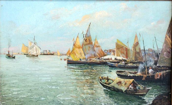 Fausto Pratella (1888-1964) - Venezia, Antiek en Kunst, Kunst | Schilderijen | Klassiek