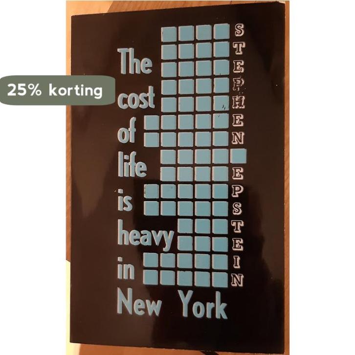 Cost of life is heavy in new york 9789064465512 Epstein, Boeken, Gedichten en Poëzie, Gelezen, Verzenden