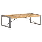 vidaXL Salontafel 140x70x40 cm ruw mangohout, 100 tot 150 cm, Verzenden, Nieuw, 50 tot 100 cm