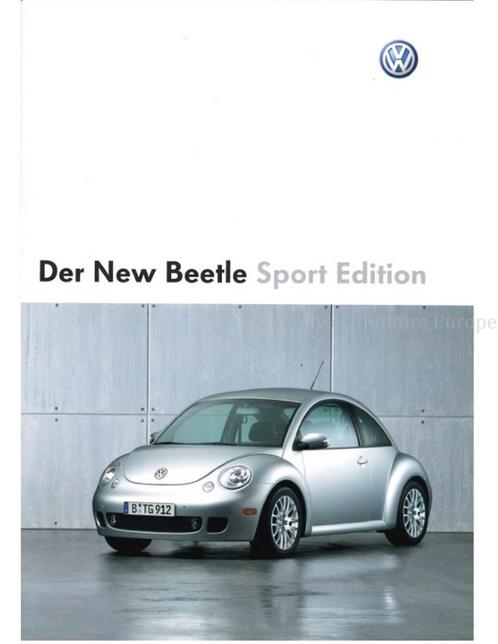 2003 VOLKSWAGEN NEW BEETLE SPORT EDITION BROCHURE DUITS, Boeken, Auto's | Folders en Tijdschriften, Volkswagen