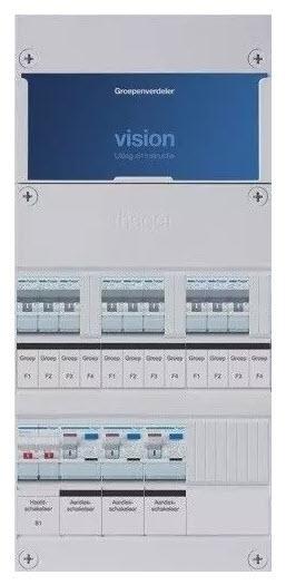 Hager groepenkast 1-fase 9 groepen, Doe-het-zelf en Verbouw, Elektra en Kabels, Nieuw, Verzenden