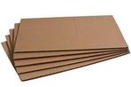 Platen golfkarton enkele golf 770 x 1170 mm bruin
