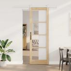 vidaXL Schuifdeur Bruin 78 x 232 cm Hout en metaal, Verzenden, Nieuw