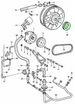 Dynamo-ventilatorpoelie. Porsche 911 1978-1989, Auto-onderdelen, Verzenden, Nieuw