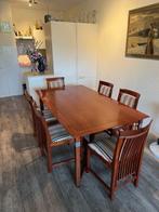 Schuitema - Eettafel - Rosewood, met details van ebbenhout,, Antiek en Kunst, Antiek | Meubels | Stoelen en Banken