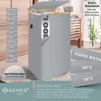 Wasmand - Met deksel - 100 Liter - Grijs - KESSER®, Huis en Inrichting, Verzenden, Nieuw