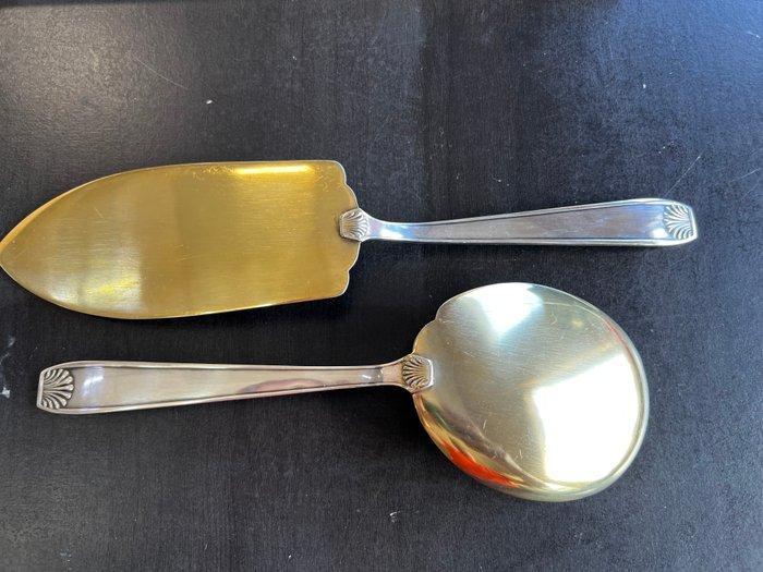 Deetjen - Tafelservies (2) - Verguld, Verzilverd, Antiek en Kunst, Antiek | Meubels | Tafels