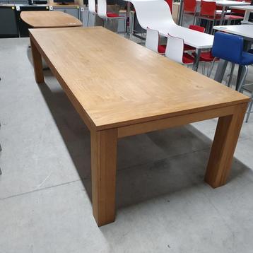 Grote massief eiken tafel - 78x300x110 cm