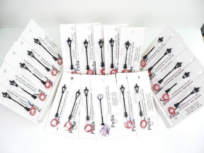 PeSa H0 - 1x 8271 en 20x 8291, - Modeltreinlandschap (21) -, Hobby en Vrije tijd, Modeltreinen | H0