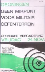 Vergadering over militaire oefeningen in Groningen op poster, Verzenden, Nieuw, Overige onderwerpen, Met lijst