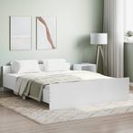 vidaXL Bedframe met hoofd- en voeteneinde wit 150x200 cm, Huis en Inrichting, Slaapkamer | Bedden, Verzenden, Wit, Overige maten
