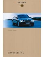2005 MAYBACH 57S PERSMAP FRANS, Boeken, Auto's | Folders en Tijdschriften, Nieuw, Author