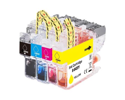 Set Brother LC-422 LC422 huismerk inktcartridges met chip, Computers en Software, Printerbenodigdheden, Cartridge, Nieuw, Verzenden