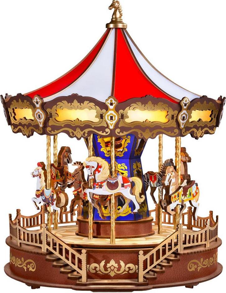 Robotime Carousel Miniatuur Modelbouw Muziekdoos (Recreatie), Hobby en Vrije tijd, Modelbouw | Overige, Nieuw, Verzenden