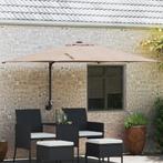 vidaXL Wandgemonteerd Tuinzonnescherm Taupe 247 cm, Tuin en Terras, Zonneschermen, Verzenden, Nieuw