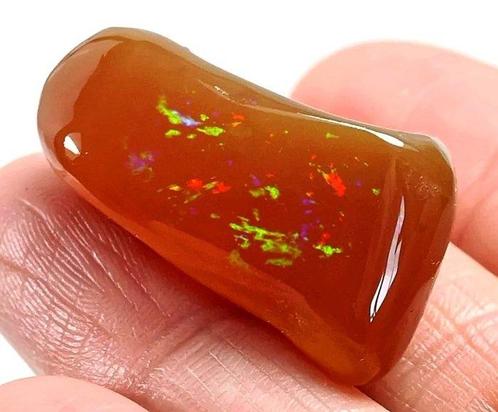 Mexicaanse opaal 30,60 karaat Gepolijste - Hoogte: 26 mm -, Verzamelen, Mineralen en Fossielen