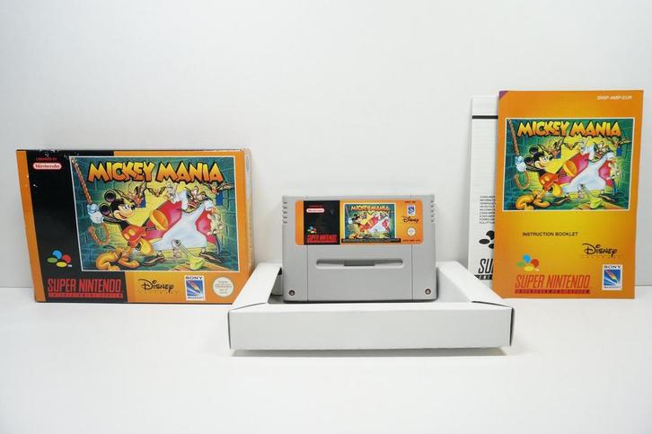 Mickey Mania SNSP-AMIP-EUR Garantie & morgen in huis!, Spelcomputers en Games, Games | Nintendo Super NES, Zo goed als nieuw, Ophalen of Verzenden