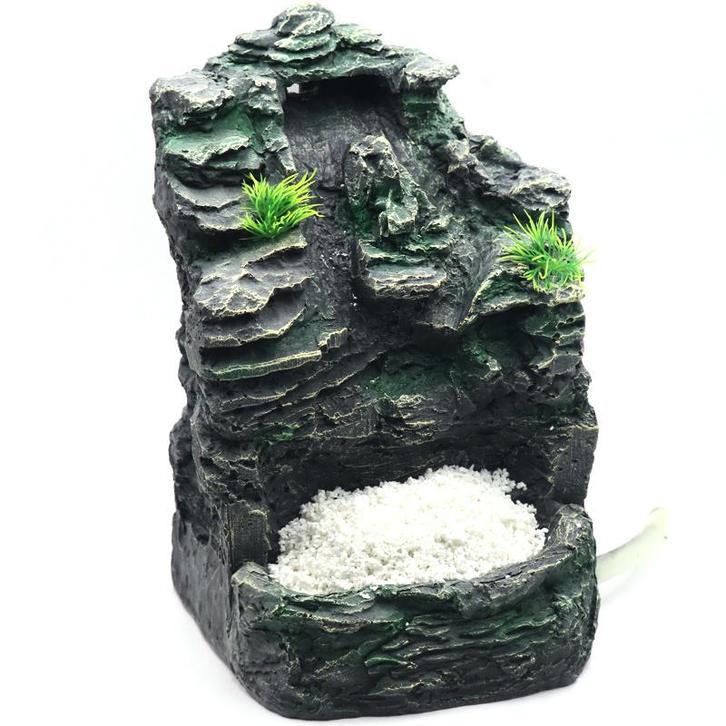Rots met waterval  32 cm  / Aquariumdecoratie As-313, Dieren en Toebehoren, Vissen | Aquaria en Toebehoren, Nieuw, Verzenden