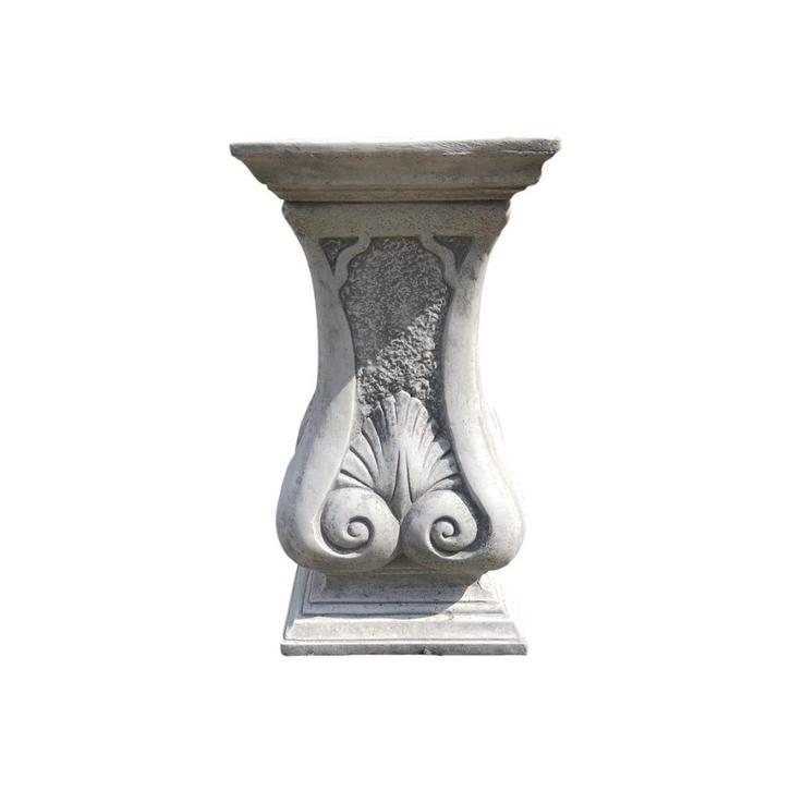 Rechthoekige sokkel - steen - 63 cm - sierlijk - klassiek, Huis en Inrichting, Woonaccessoires | Zuilen en Pilaren, Ophalen of Verzenden